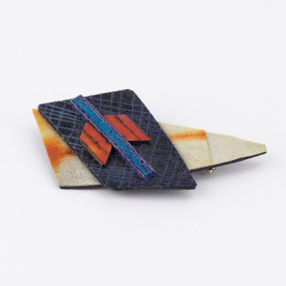 Handmade Art Brooch, Unique Jewelry Pin